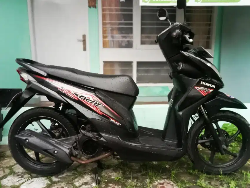 Beat Tahun 2014 Hitam Pull Injection