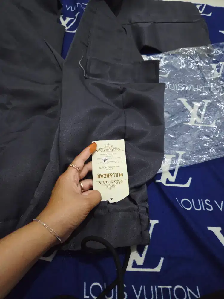 Celana cutbray cargo cotton twil