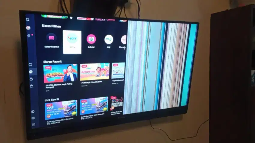Jual TV Sharp LED 40 on tp lcd rusak