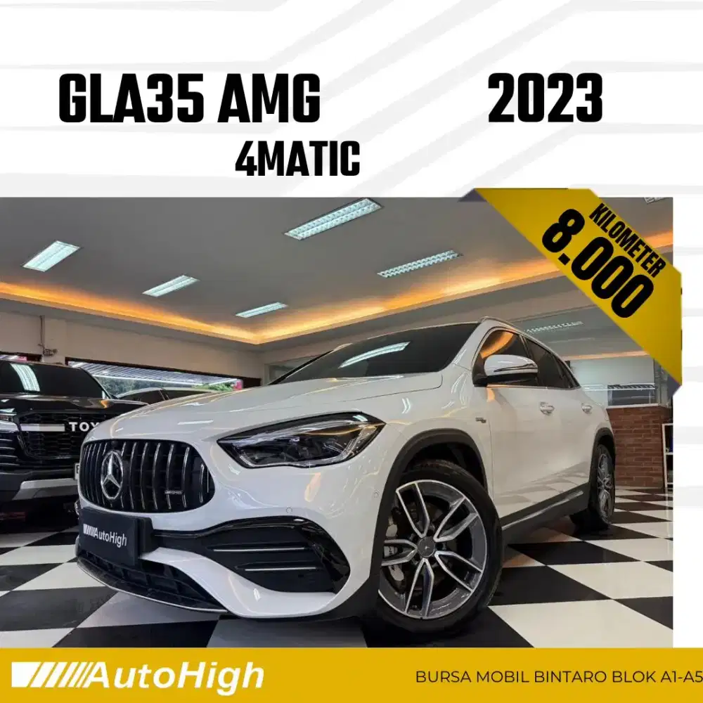 DP10% [Km8.000] GLA35 AMG 2023 White / GLA 35 Reg 2024 #AUTOHIGH