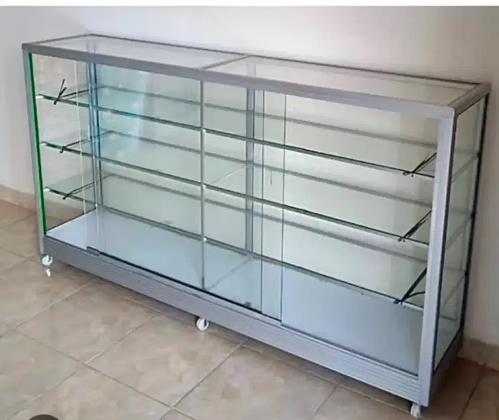 Etalase kaca ukuran 100*40*100