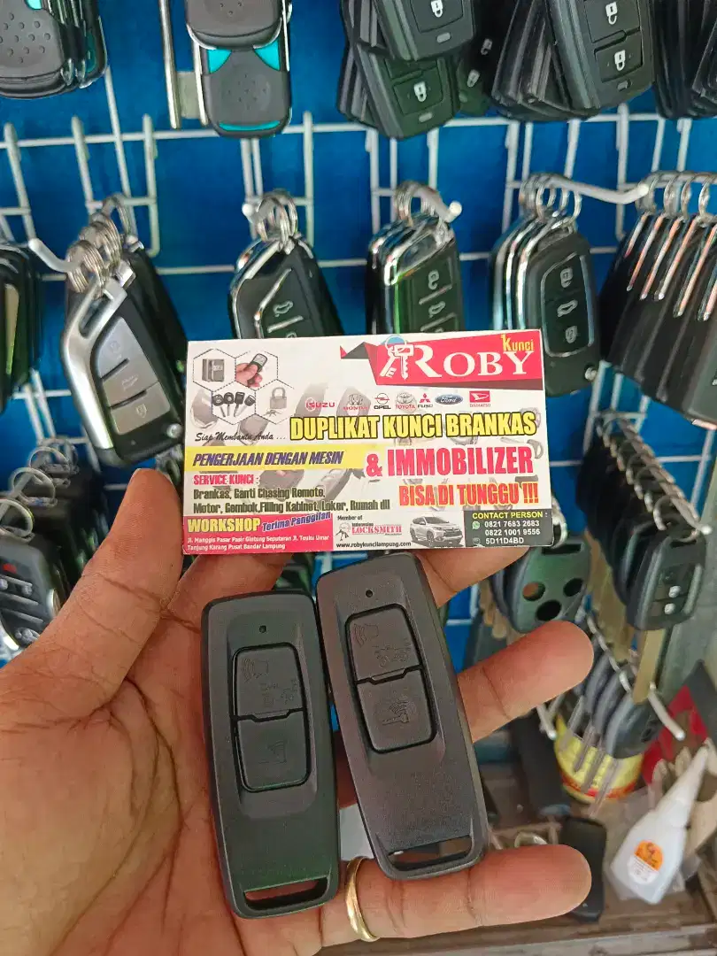 Duplikat keyles/remot bawaan motor yg hilang remot dan lupa id tag