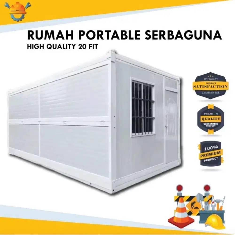 RUMAH | RUANG SEBAGUNA LIPAT POETABLE FLAXIBLE FABRIKASI HIGH QUALITY