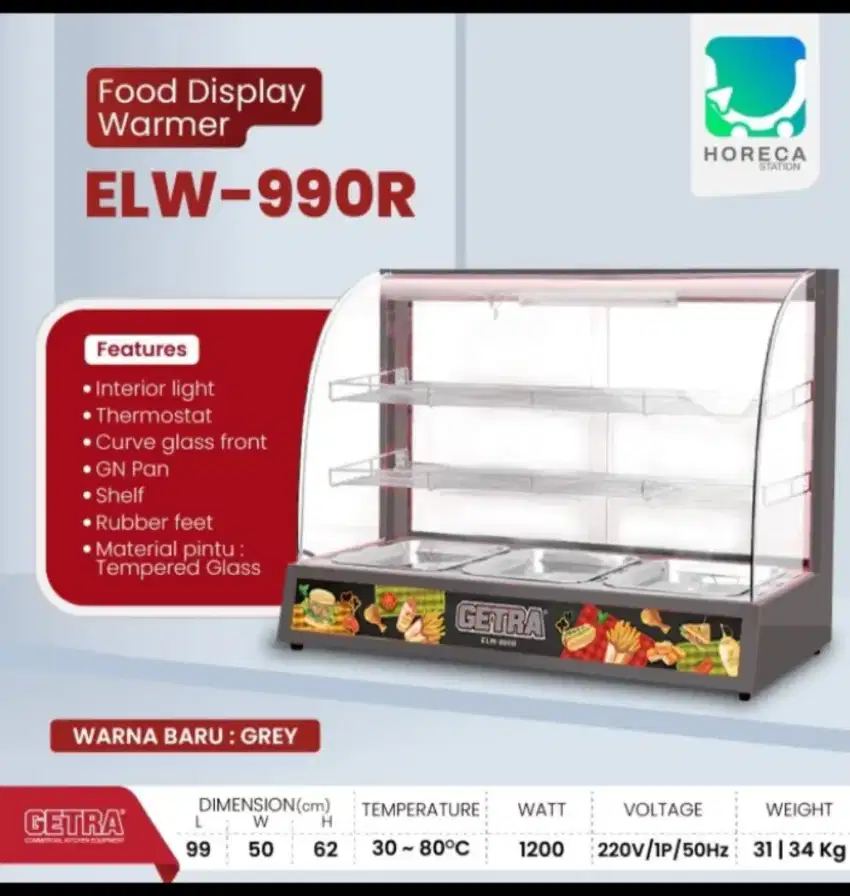 Di jual Display Food Getra