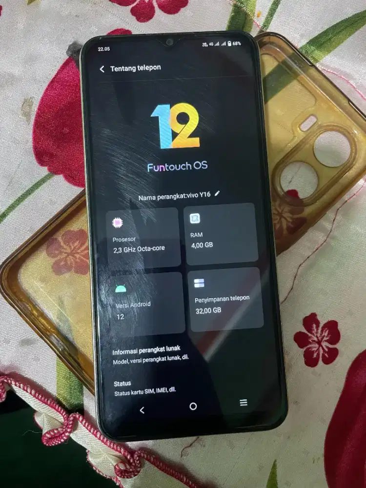 Vivo Y16 mulus tidak ada minus