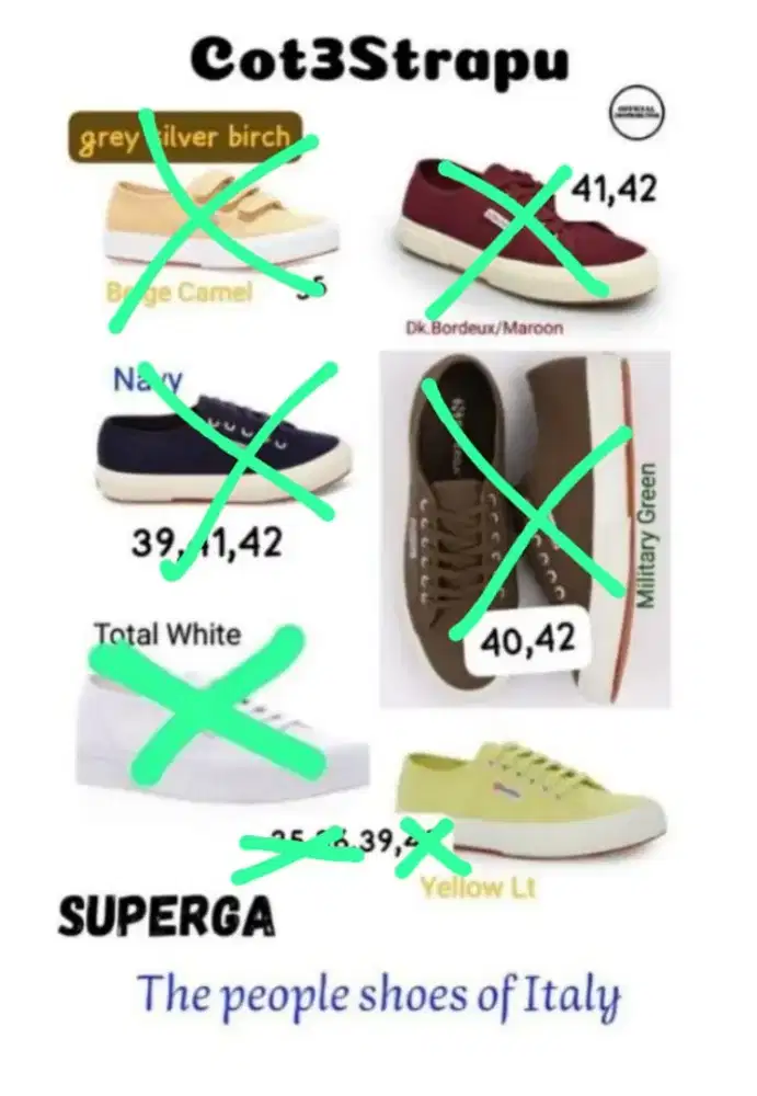 Sepatu superga cotestrapu