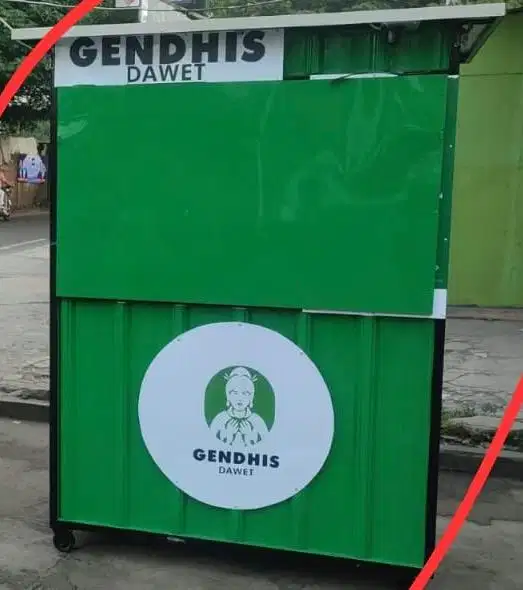 Gerobak minuman - Box continer makanan dan minuman serbaguna