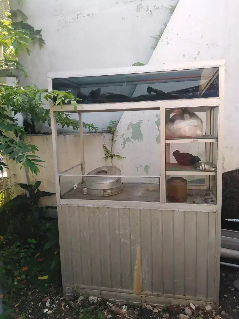Rombong  almunium putih