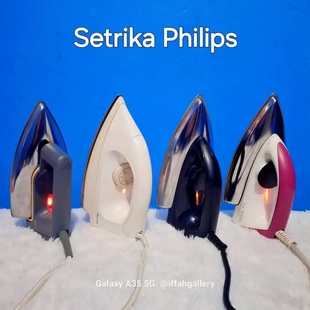 Setrika Philips Cepat Panas Orisinil Fungsi Normal Siap Pakai