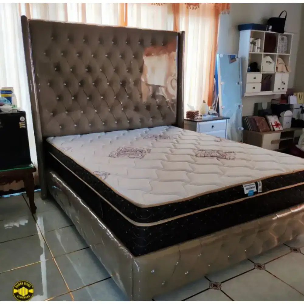 Set springbed elite supreme + divan mewah ukuran 180x200x31 cm