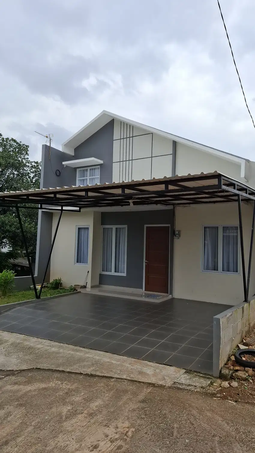 rumah desain mezzanine 5 menit ke stasiun cibinong cukup 3 jt all in
