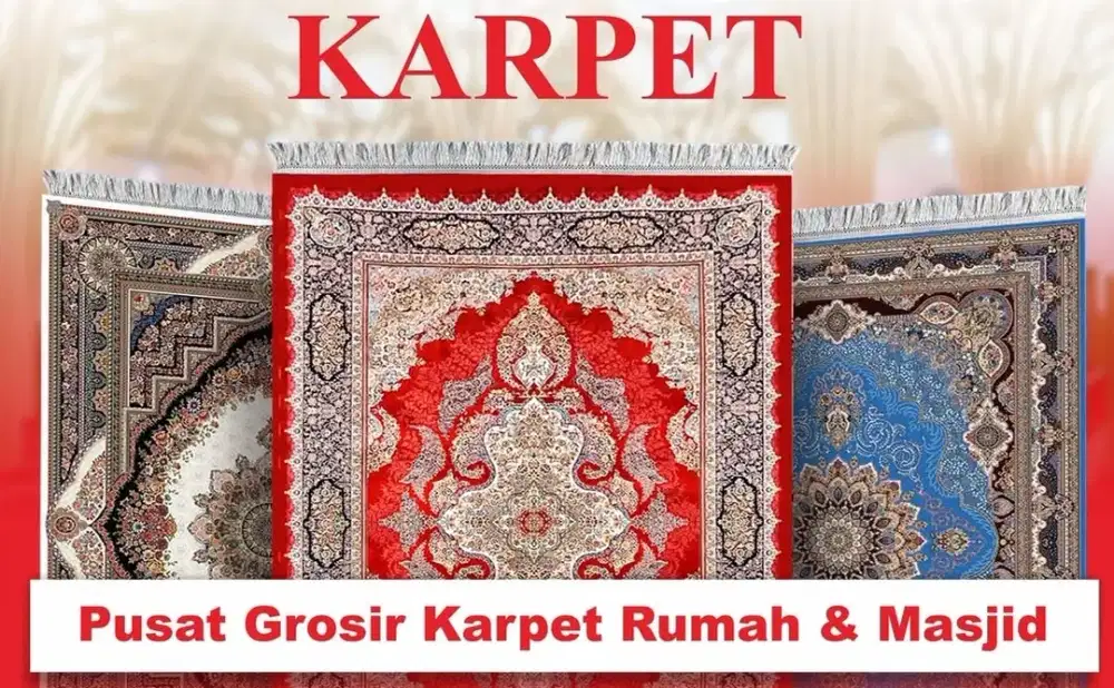 Promo berbagai karpet belgie turkey iran berbagai ukuran  warna