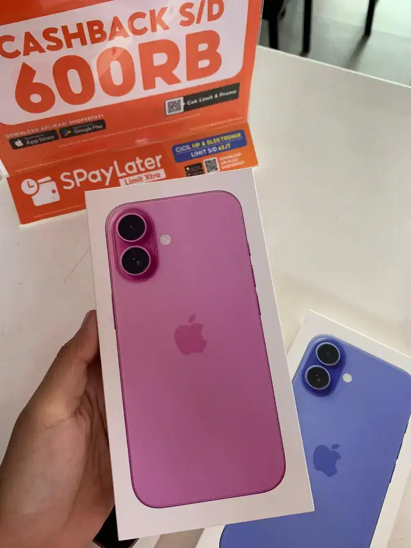 (Kredit dp 0) iPhone 16 128GB Garansi resmi iBox
