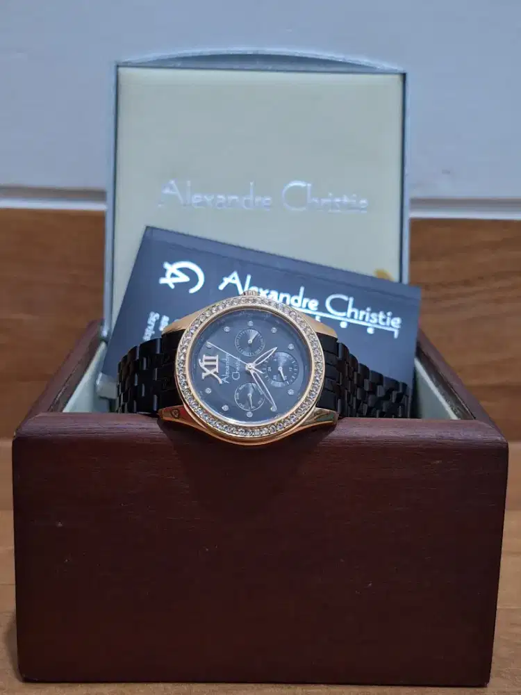 JAM TANGAN WANITA AC 2496 BF BURBU Ladies Blue Stainless Steel Strap