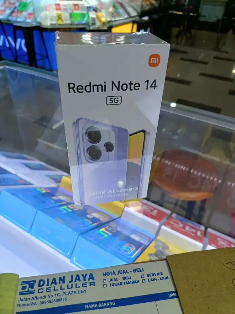 Xiaomi redmi note 14 5G 8/256 resmi