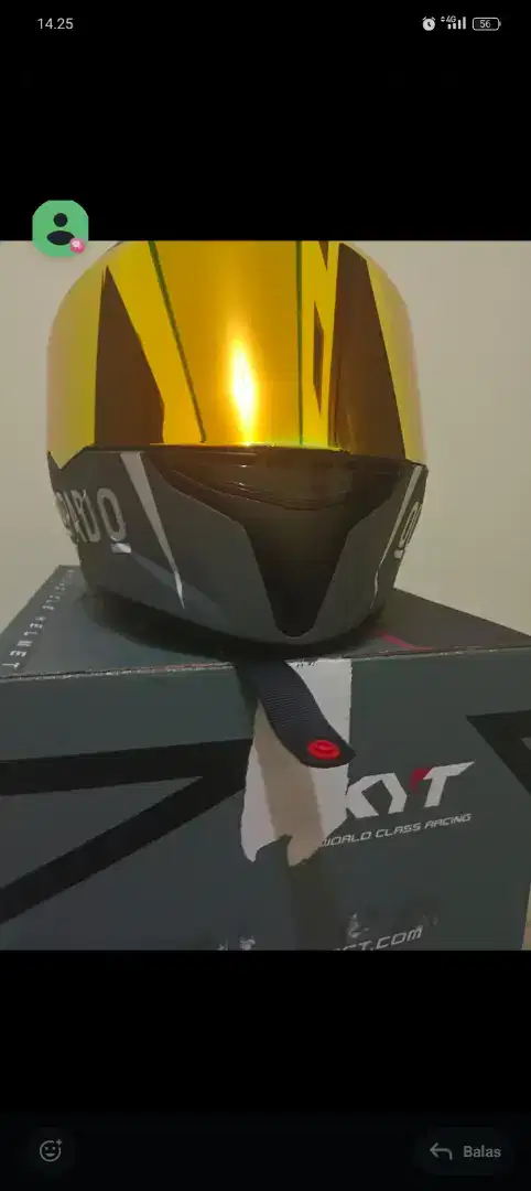 Forsell helm fullface merk kyt ttc size XL mulus baru