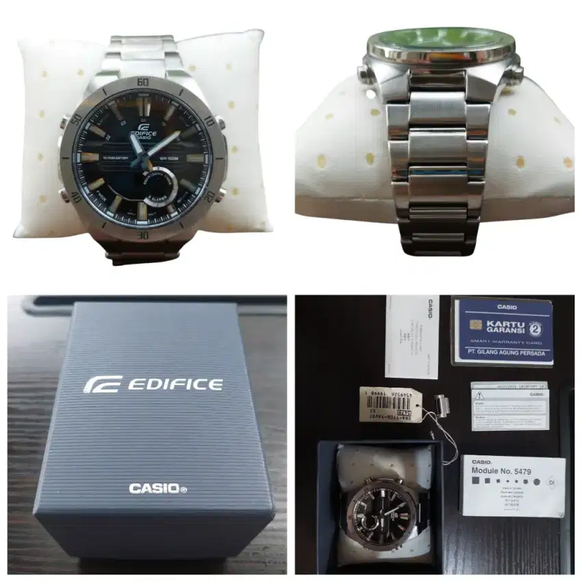 CASIO edifice original. Komplit. Mulus. Jarang pakai