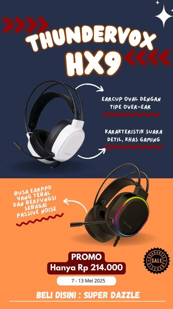 Headset Rexus HX9 thundervox