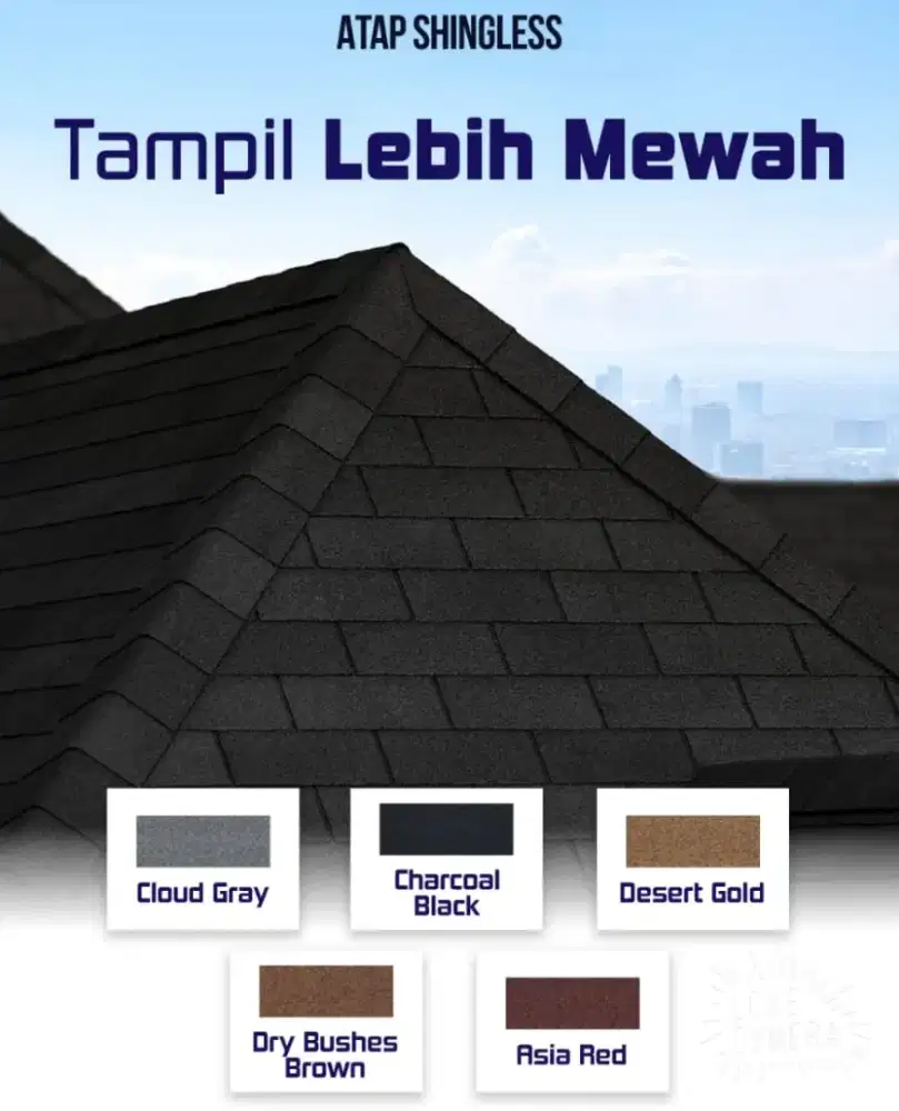 Genteng Aspal Bitumen Datar