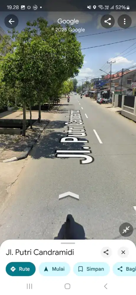 Tanah tepi jalan podomoro ukuran 21 x 54