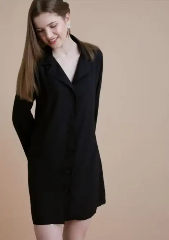 PROMO Pakaian  Baju Wanita Tunik Dress Lengan Panjang Andrea Dress