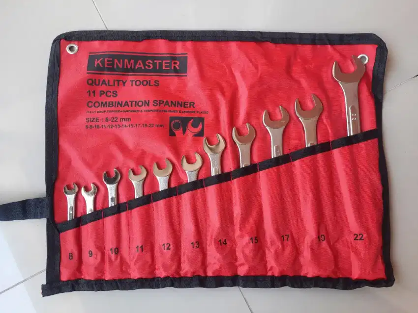 Kunci Ring Pas Set Kenmaster 8 - 22 mm Original (11 Pcs)
