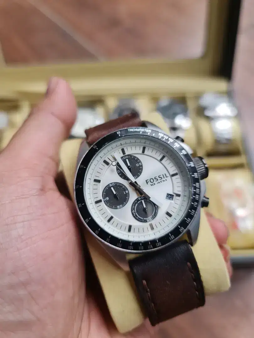 Jam Tangan Fossil original Panda Edition
