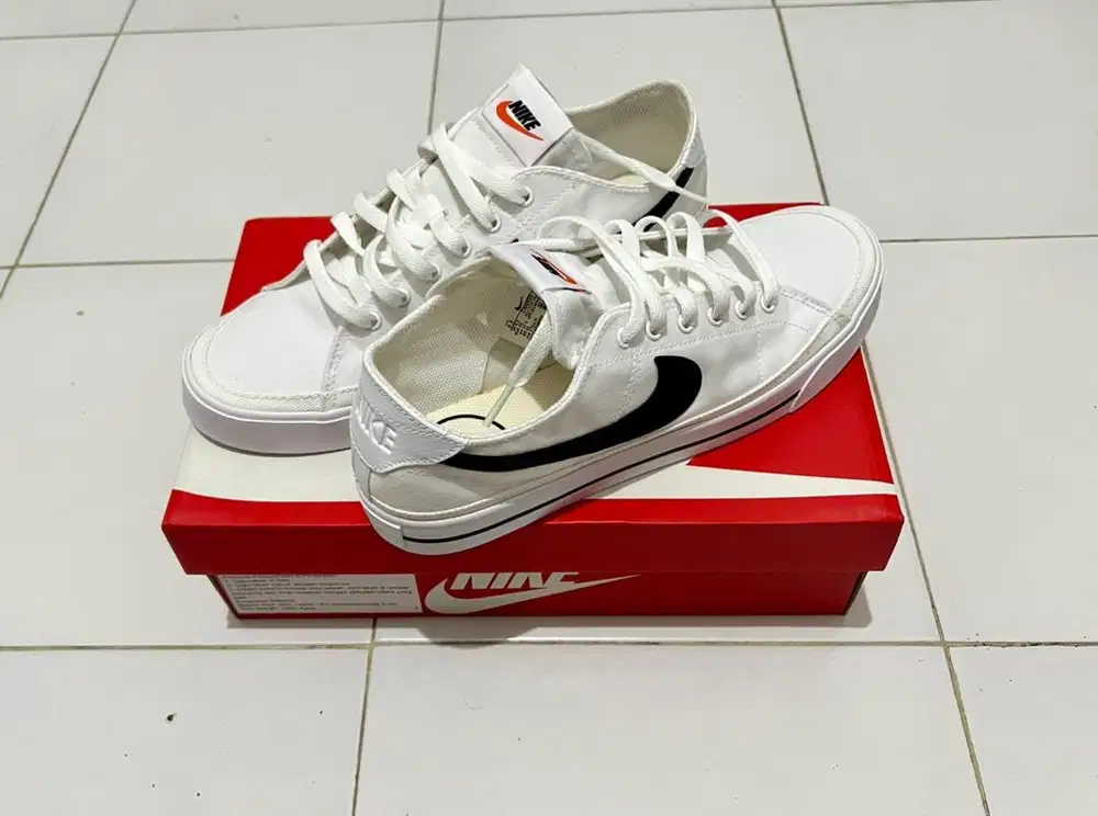 Nike Court Legacy Canvas White & Black Original