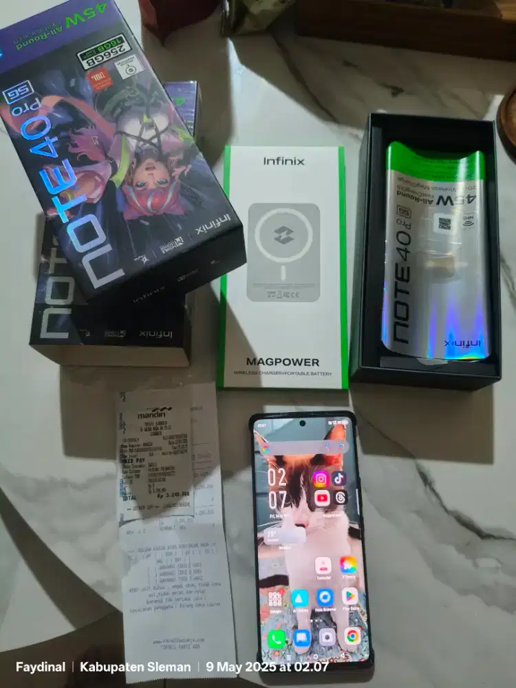 Infinix note 40 pro 5G 8/256
