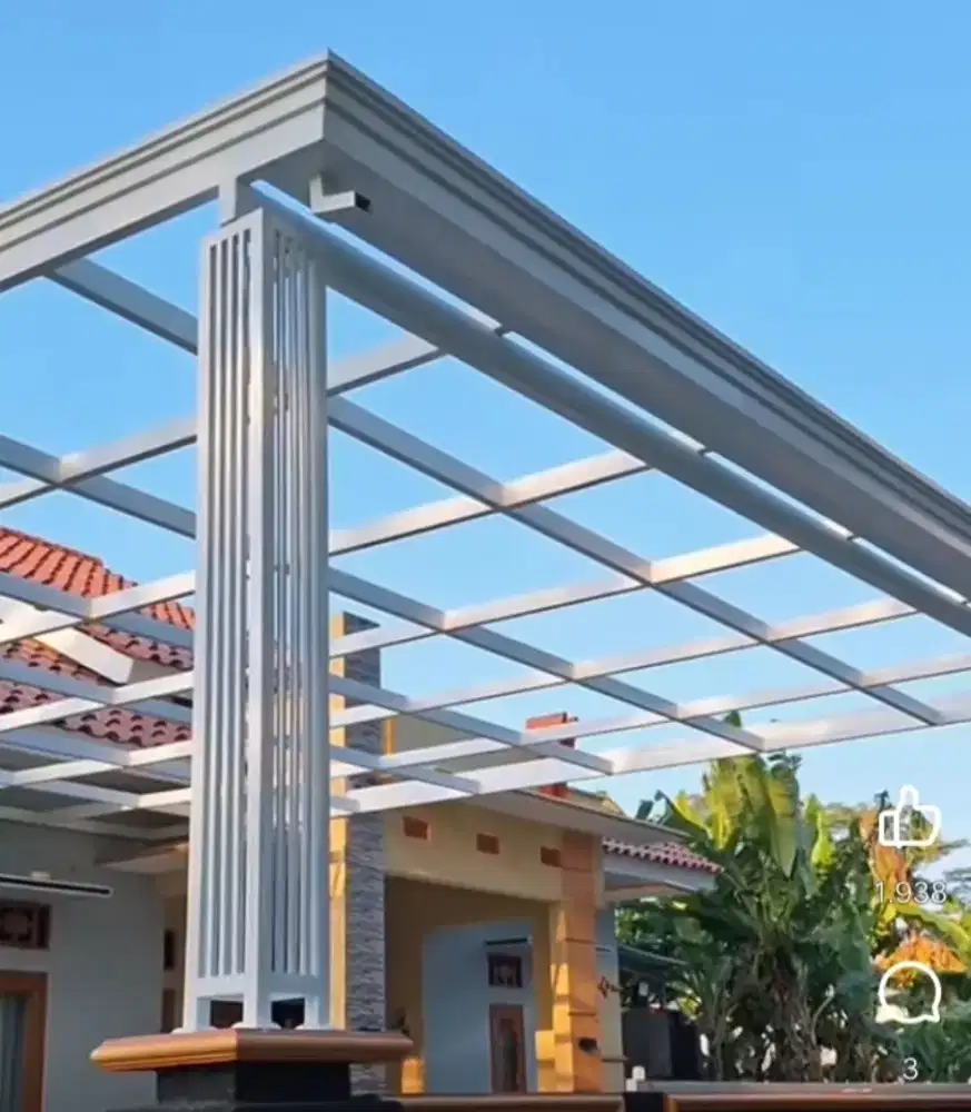 Pembuatan bergaransi utk pintu gerbang,kanopi,pagar,railing tangga