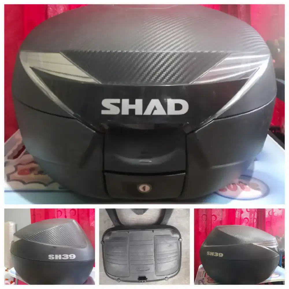 Paketan Box Motor SHAD SH39 Carbon dan free braket box Nmax