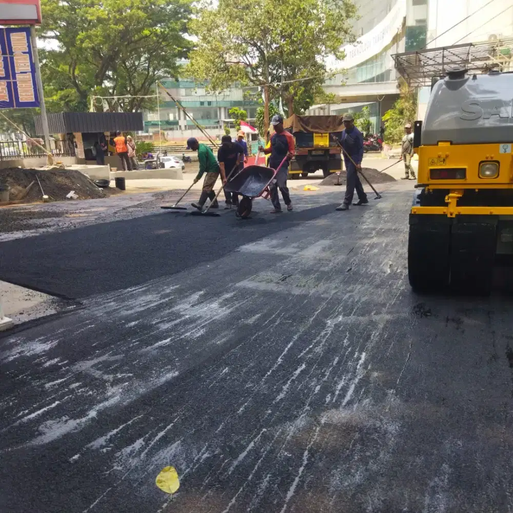 Pengaspalan Aspal Jalan, Hotmix