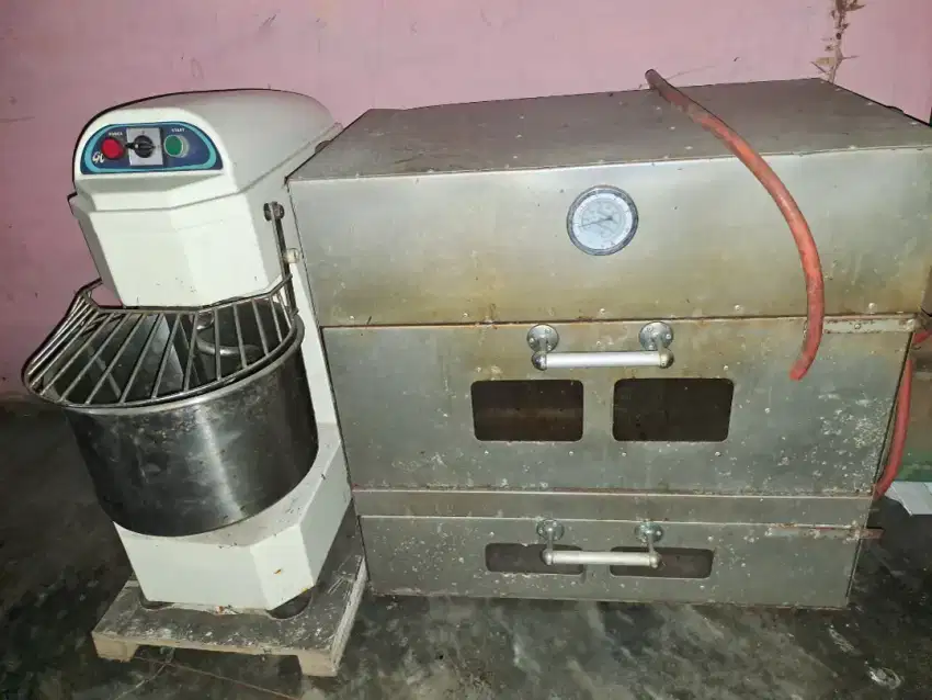 Oven pakai gas dan mixer