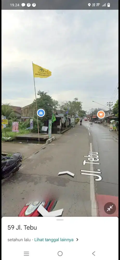 Tanah kavling ruko tepi jalan tebu ukuran 17 x 70
