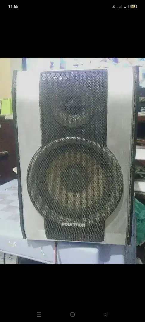 Dijual 2bh speaker ori merk Polytron & tape merk Sharp