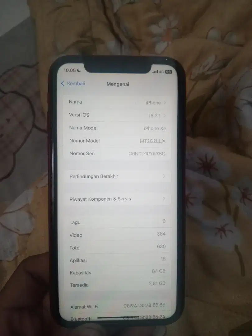iPhone XR 64 inter