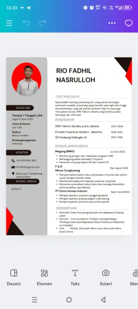 Cari  lowongan kerja