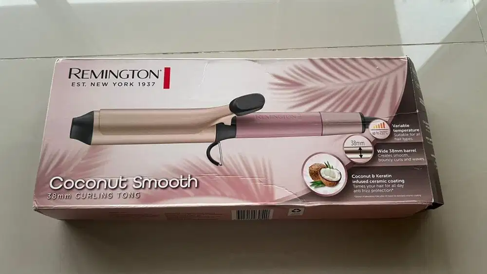 Remington coconut smooth curling tong