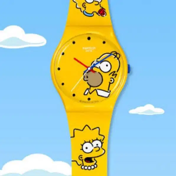 Jam dinding swatch maxi simpson