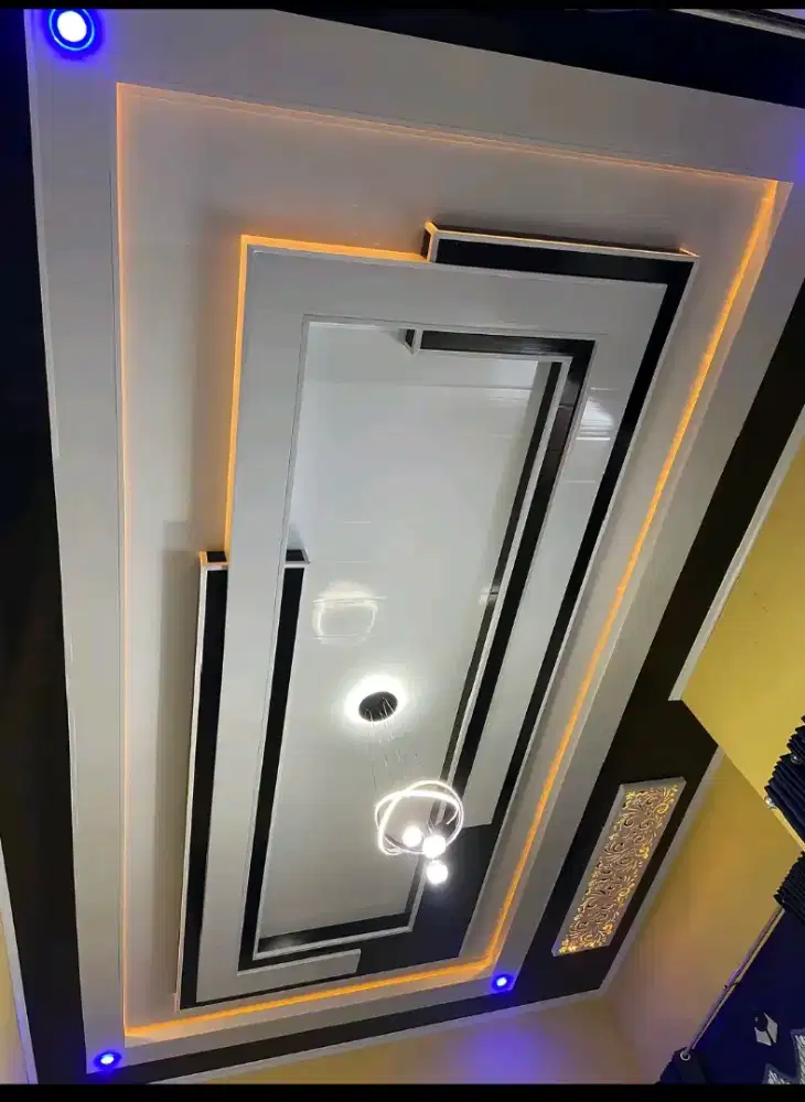 plafon pvc terpasang atau bermodel