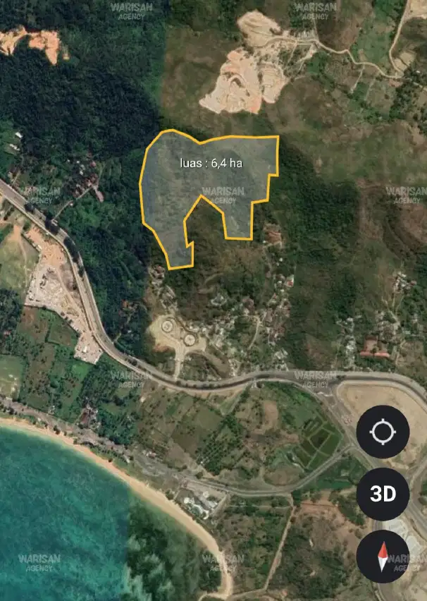 FREEHOLD 643 Are plot in Central Lombok (Splittable)
