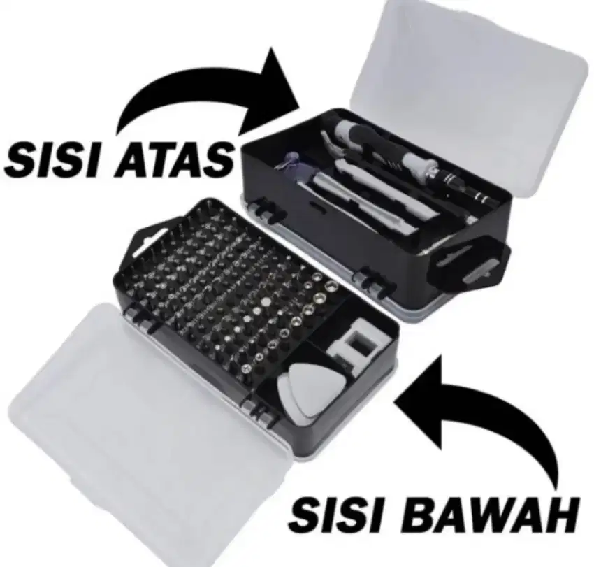 Obeng servise 115 in 1 full set lengkap