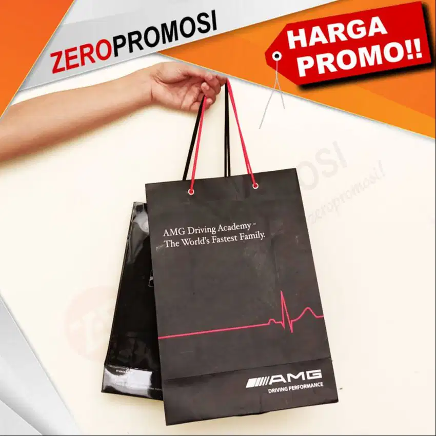 Souvenir Cetak Desain Paper Bag Custom P 20 X T 26 X L 8