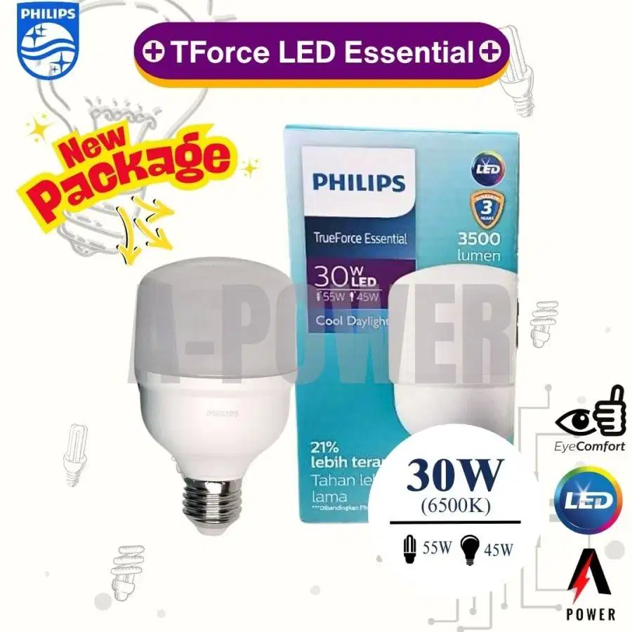 Philips - Lampu LED Essential 30W