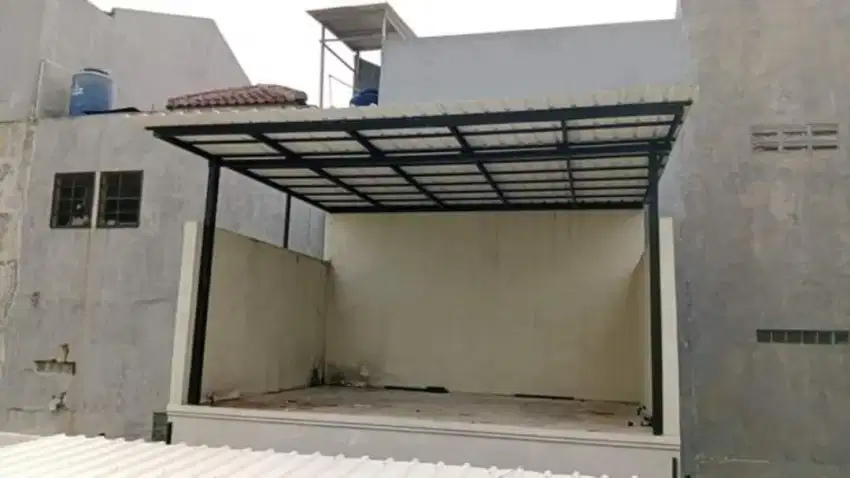 Kanopi bajaringan atap alderon doubel