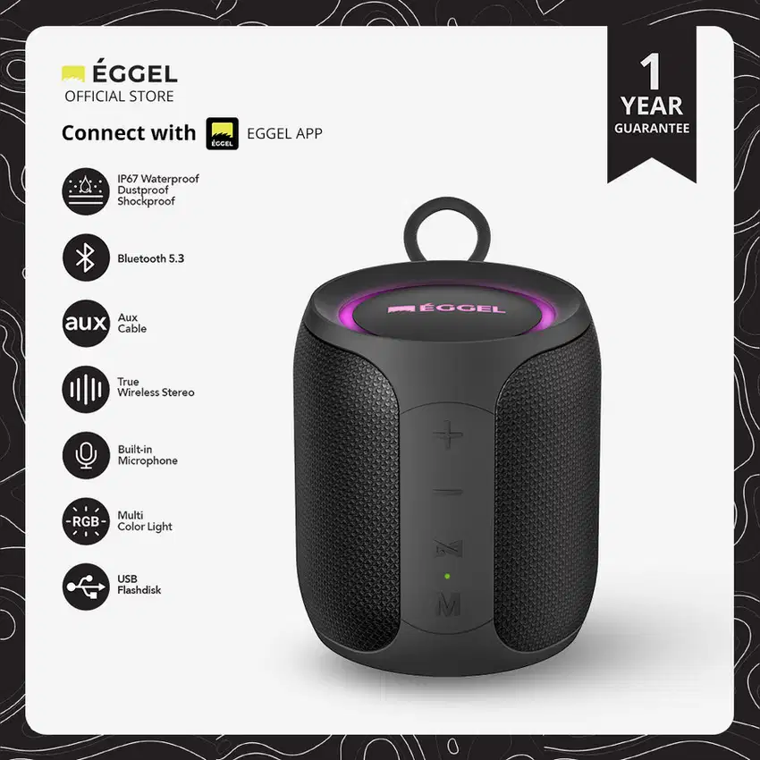 Eggel Terra3 MiniS Bluetooth Speaker Microphones