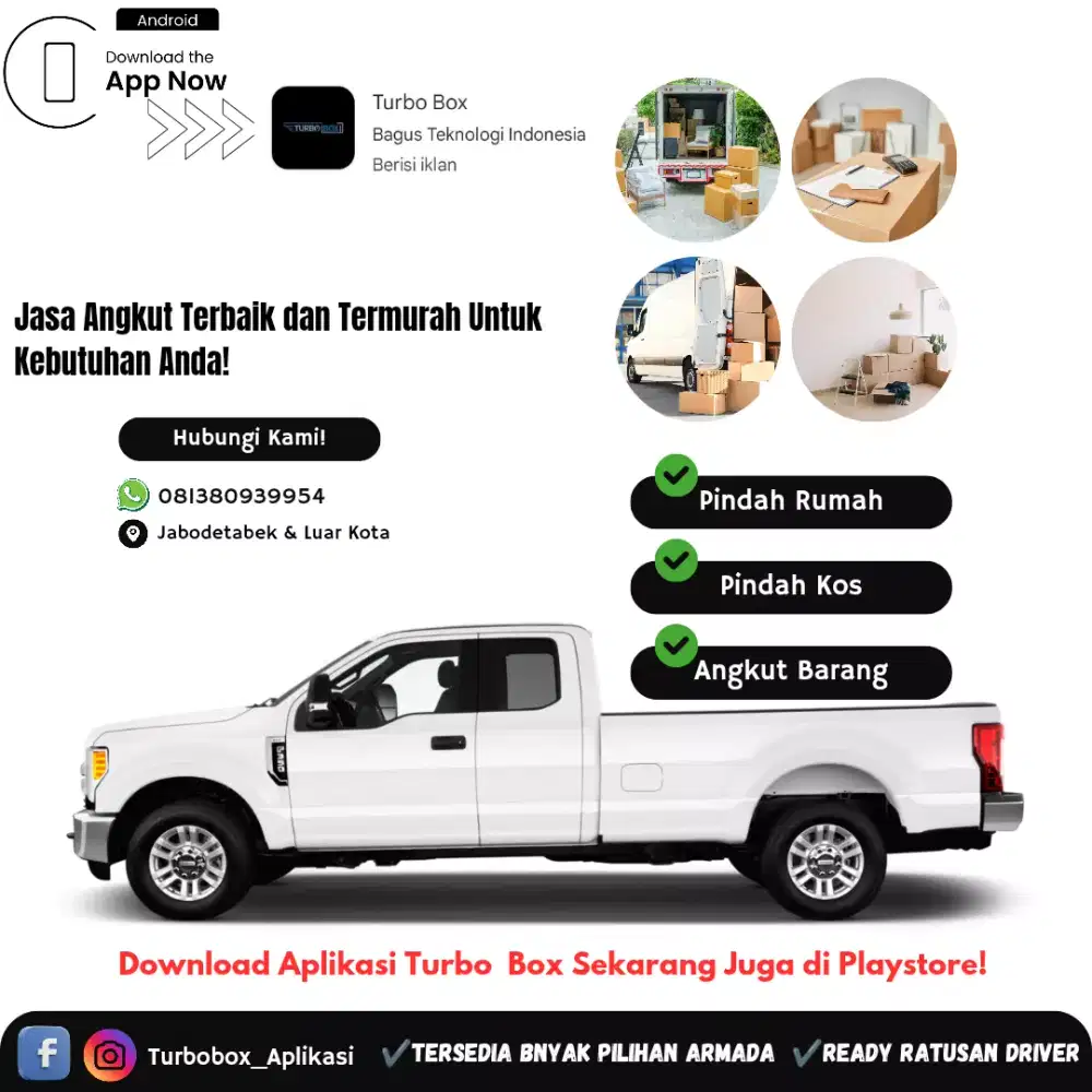 Jasa Kirim Barang & Pindahan Rumah Pake Pickup Bak, Engkel Bak, Van