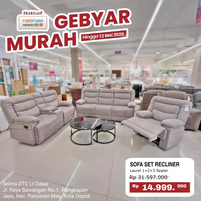 Sofa Reclainer Banting Harga