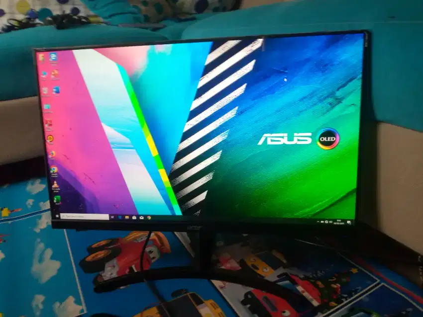 JUAL LIKENEW LED MONITOR ACER  24INCH FRAMALES BORDERLESS 180Hz IPS