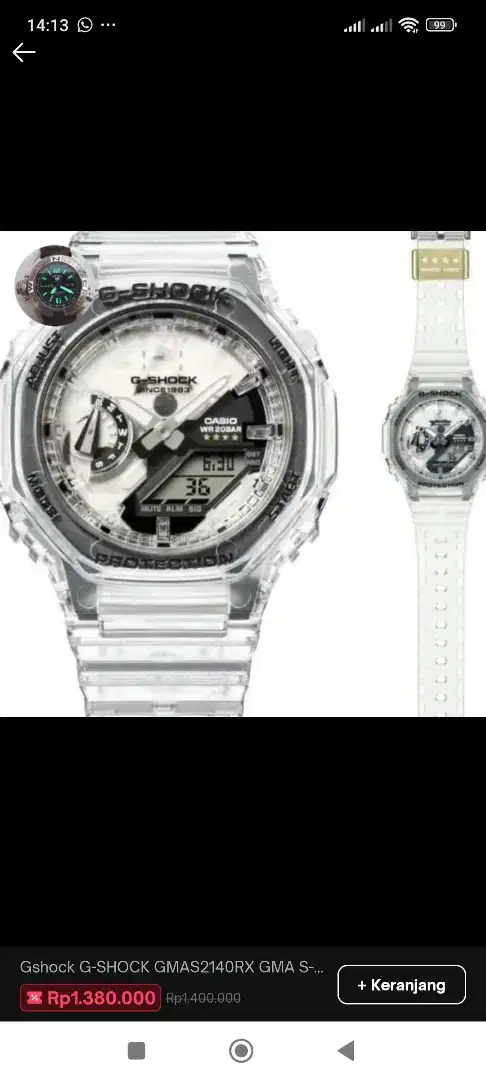 Casio G-Shock g shock GMA S2140RX like new trmurh bstt Seiko automatic